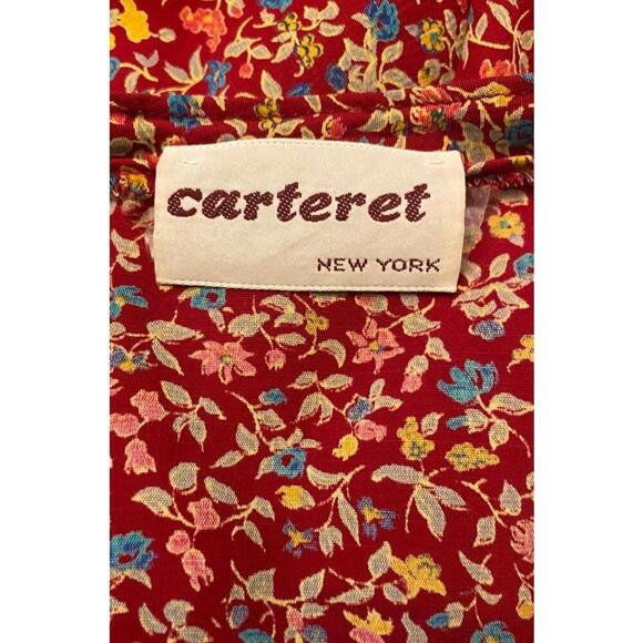 Vintage Carteret Long Sleeve Floral Dress with Tie Neck - Picture 6 of 14